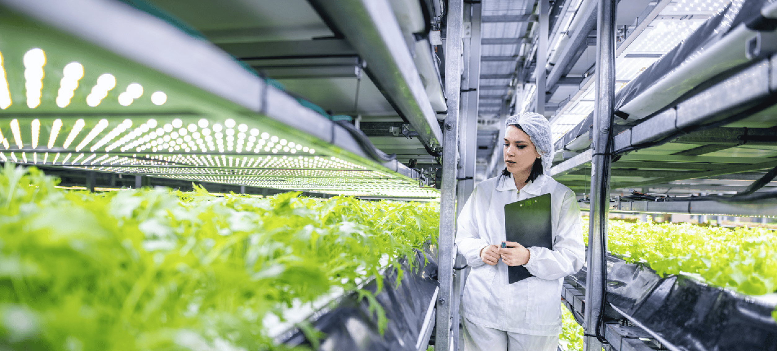 Woman in Greenhouse